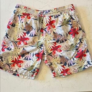 Vilebrequin Floral Swim Shorts - Red, Beige, Green, Navy